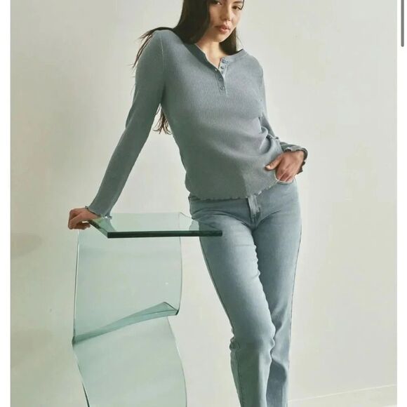 Kasics the  waffle henley size medium large - Picture 2 of 10